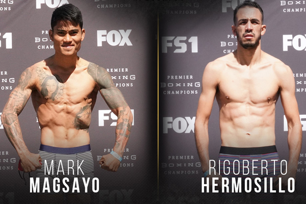 Resultados del pesaje del evento de PBC Mark Magsayo vs. Rigoberto Hermosillo