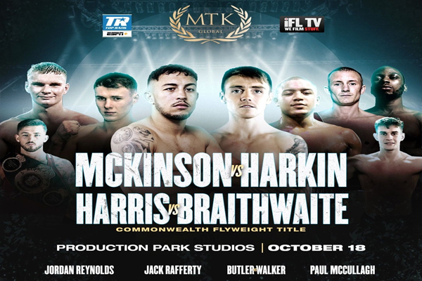 Previa: Jay Harris, Michael McKinson, Paul Butler, etc., en evento de MTK este domingo