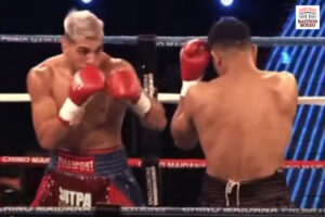 Imagen del combate entre Alejandro Silva y Javier Maciel