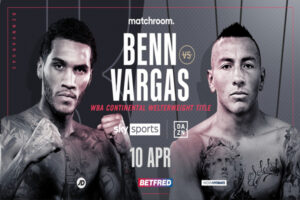 Cartel del evento Conor Benn vs. Samuel Vargas