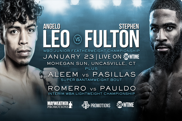 Cartel de la velada Angelo Leo vs. Stephen Fulton