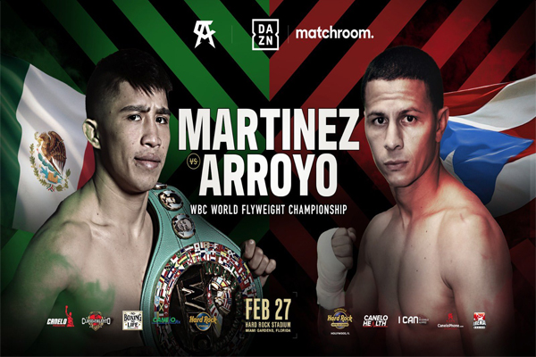 Cartel promocional del combate entre Julio César Martínez y McWilliams Arroyo