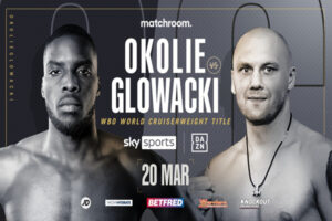 Cartel del evento Lawrence Okolie vs. Krzysztof Glowacki
