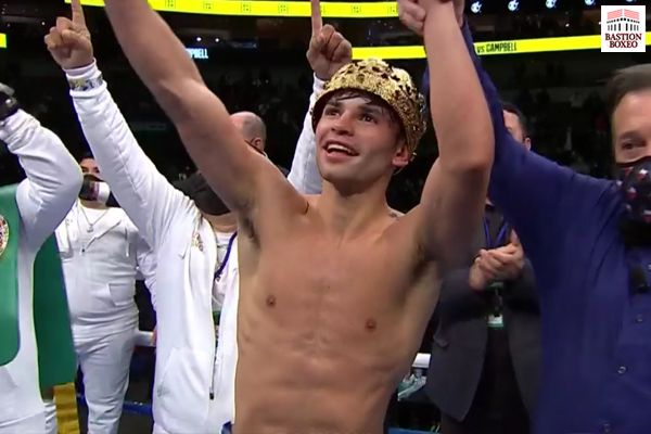 Ryan García derrotó por knockout en el séptimo asalto a Luke Campbell y se aseguró un combate ante Devin Haney