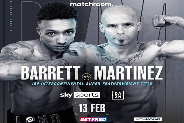 Cartel promocional del Zelfa Barrett vs. Kiko Martínez