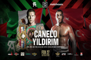 Cartel promocional del combate Canelo Álvarez vs. Avni Yildirim