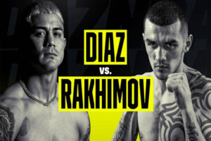 Cartel promocional del combate Joseph Díaz vs. Shavkatdzhon Rakhimov