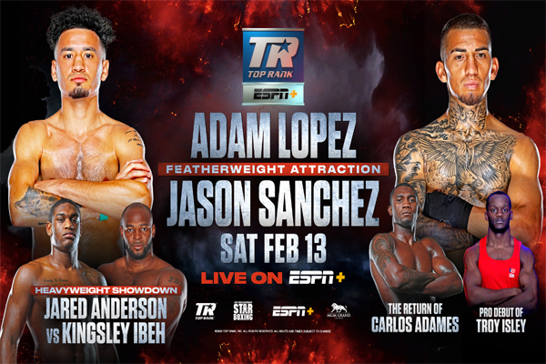 Previa: El excampeón Commey, el peso pluma Adam López y el prospecto pesado Jared Anderson protagonistas del respaldo del Smith-Vlasov