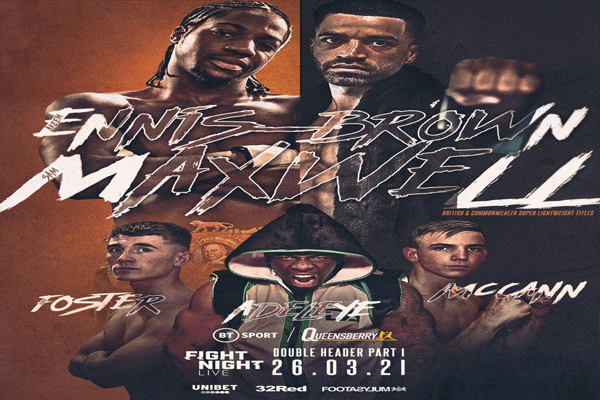 Cartel promocional del evento Akeem Ennis-Brown vs. Sam Maxwell