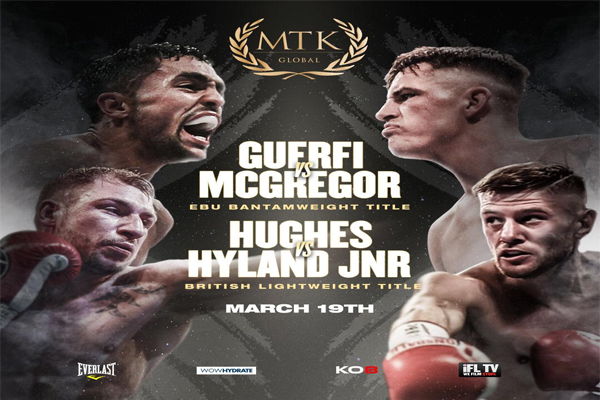 Enlace a la emisión oficial en directo del evento de MTK Guerfi-McGregor y Hughes-Hyland