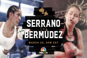 Cartel promocional del combate Amanda Serrano vs. Daniela Bermúdez
