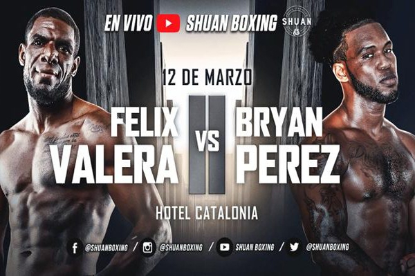 Cartel promocional del evento Félix Valera vs. Bryan Pérez II