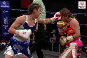 Tatyana Zrazhevskaya conecta su jab contra Estrella Valverde