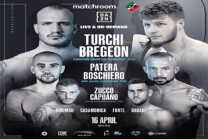 Cartel promocional de la velada del Fabio Turchi vs. Dylan Bregeon