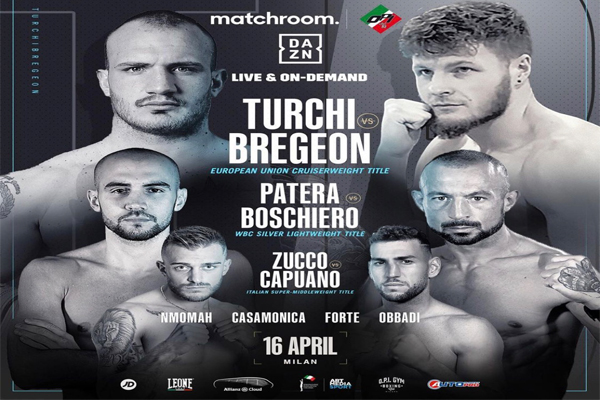 Previa: Fabio Turchi buscará capturar el cetro UE del peso crucero ante el invicto Dylan Bregeon en velada italiana de DAZN