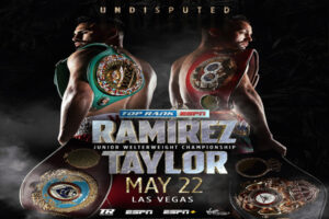 Cartel promocional del evento José Carlos Ramírez vs. Josh Taylor