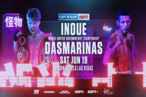 Cartel promocional del evento Naoya Inoue vs. Michael Dasmariñas