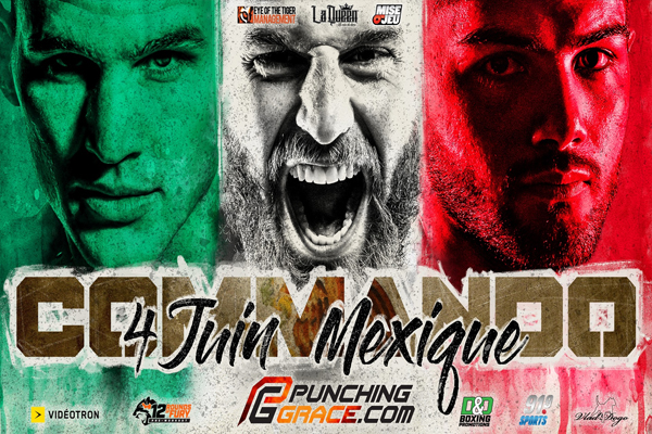 Cartel promocional del evento David Lemieux vs. David Zegarra