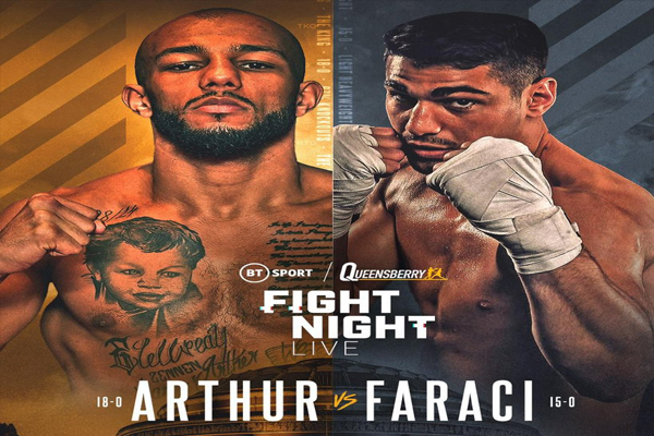 Cartel promocional del evento Lyndon Arthur vs. Davide Faraci