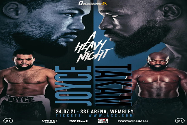 Cartel promocional del evento Joe Joyce vs. Carlos Takam