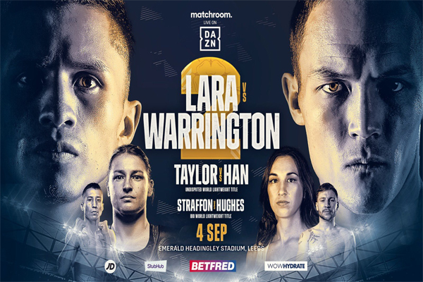 Matchroom anuncia Warrington vs. Lara II, Katie Taylor vs. Han y Maxi Hughes vs. Straffon. Declaraciones de los protagonistas