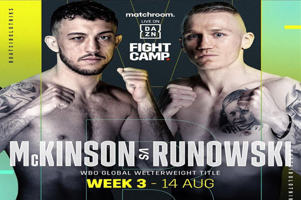 Cartel promocional del combate Michael McKinson vs. Przemyslaw Runowski