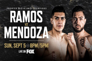 Cartel promocional del evento Jesús Ramos vs. Brian Mendoza