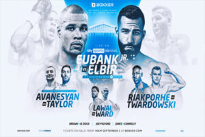Cartel promocional del evento Chris Eubank Jr. vs. Sven Elbir