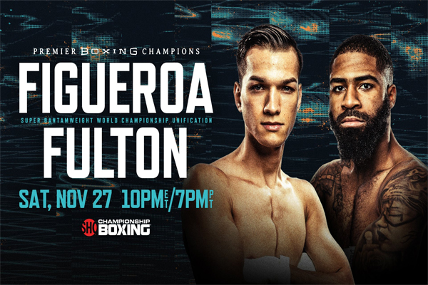 Cartel promocional para la unificación de coronas del peso supergallo Brandon Figueroa vs. Stephen Fulton