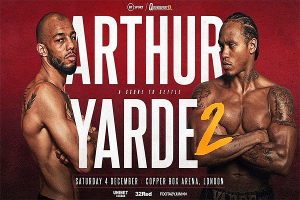 Cartel promocional del evento Lyndon Arthur vs. Anthony Yarde II