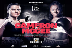 Cartel promocional del evento Chantelle Cameron vs. Mary McGee