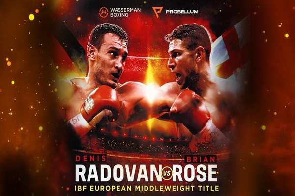 Cartel promocional del evento Denis Radovan vs. Brian Rose