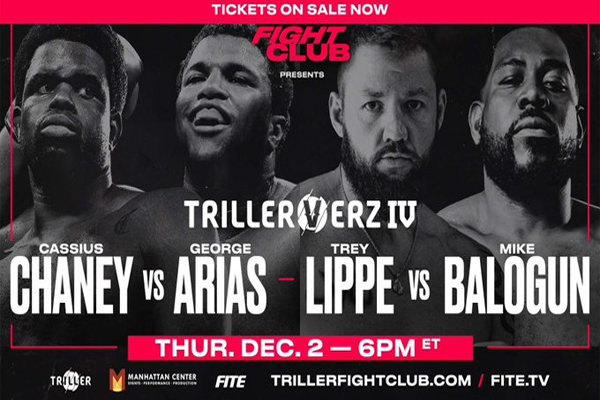 Previa: Triller ofrece velada con duelos del peso pesado Chaney vs. Arias, Lippe Morrison vs. Balogun y Hunter vs. Forrest
