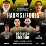Cartel promocional del evento Jay Harris vs. Héctor Gabriel Flores