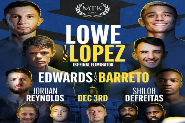 Cartel promocional del evento Isaac Lowe vs. Luis Alberto López