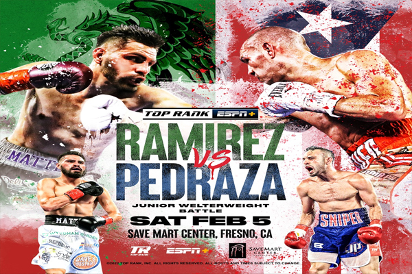 Cartel promocional del enfrentamiento José Carlos Ramírez vs. José Pedraza