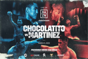 Cartel promocional del Román "Chocolatito" González vs. Julio César Martínez