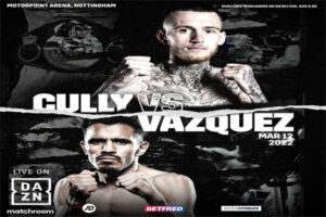 Cartel promocional del combate Gary Cully vs. Miguel Vázquez