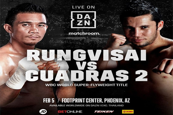 Srisaket Sor Rungvisai vs. Carlos Cuadras II el 5 de febrero por DAZN