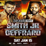 Cartel promocional del evento Joe Smith Jr. vs. Steve Geffrard