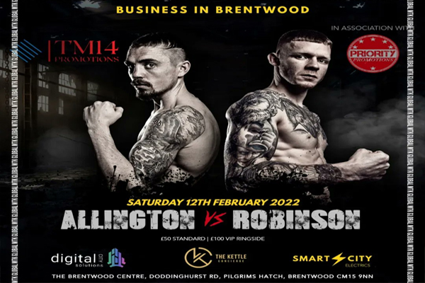 Video oficial de la velada del campeonato de Inglaterra superligero Billy Allington vs. Jamie Robinson