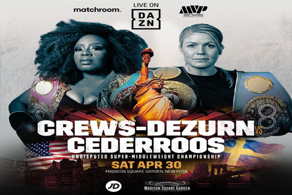 Cartel promocional del combate Franchon Crews-Dezurn vs. Elin Cederroos