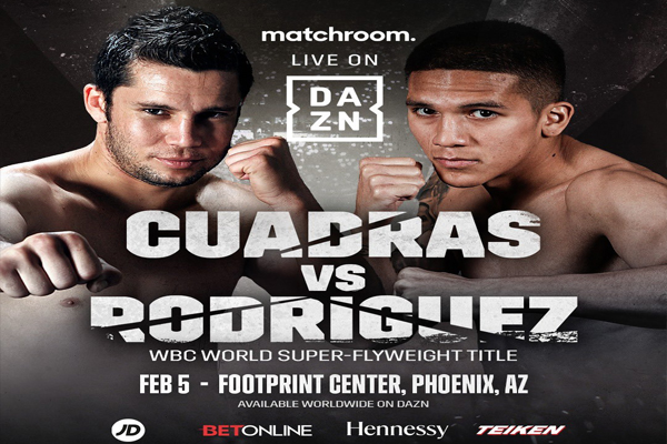 Cartel promocional del evento Carlos Cuadras vs. Jesse Rodríguez