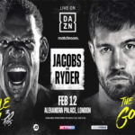 Cartel promocional del evento Daniel Jacobs vs. John Ryder