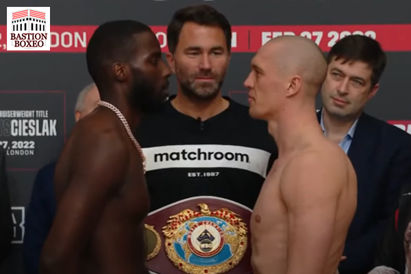 Resultados y vídeo del pesaje del evento de Matchroom/DAZN Lawrence Okolie vs. Michal Cieslak