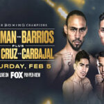 Cartel promocional del evento Keith Thurman vs. Mario Barrios