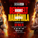 Cartel promocional del evento Miguel Berchelt vs. Jeremia Nakathila