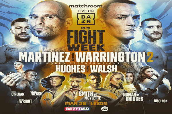 Previa: Kiko Martínez expone este sábado su corona mundial IBF del peso pluma en revancha contra Josh Warrington