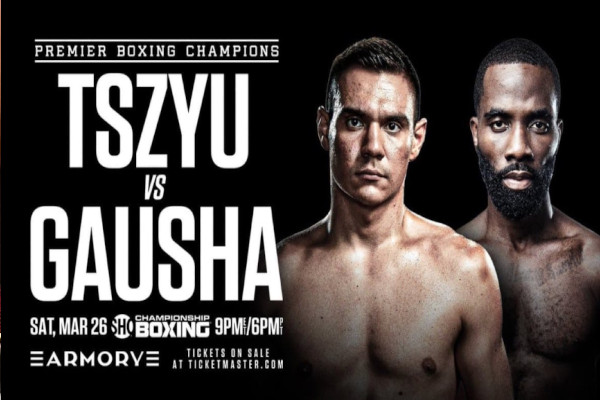 Cartel promocional del evento Tim Tszyu vs. Terrell Gausha