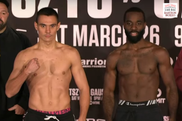 Resultados y vídeo del pesaje del evento de PBC/Showtime Tim Tszyu vs. Terrell Gausha